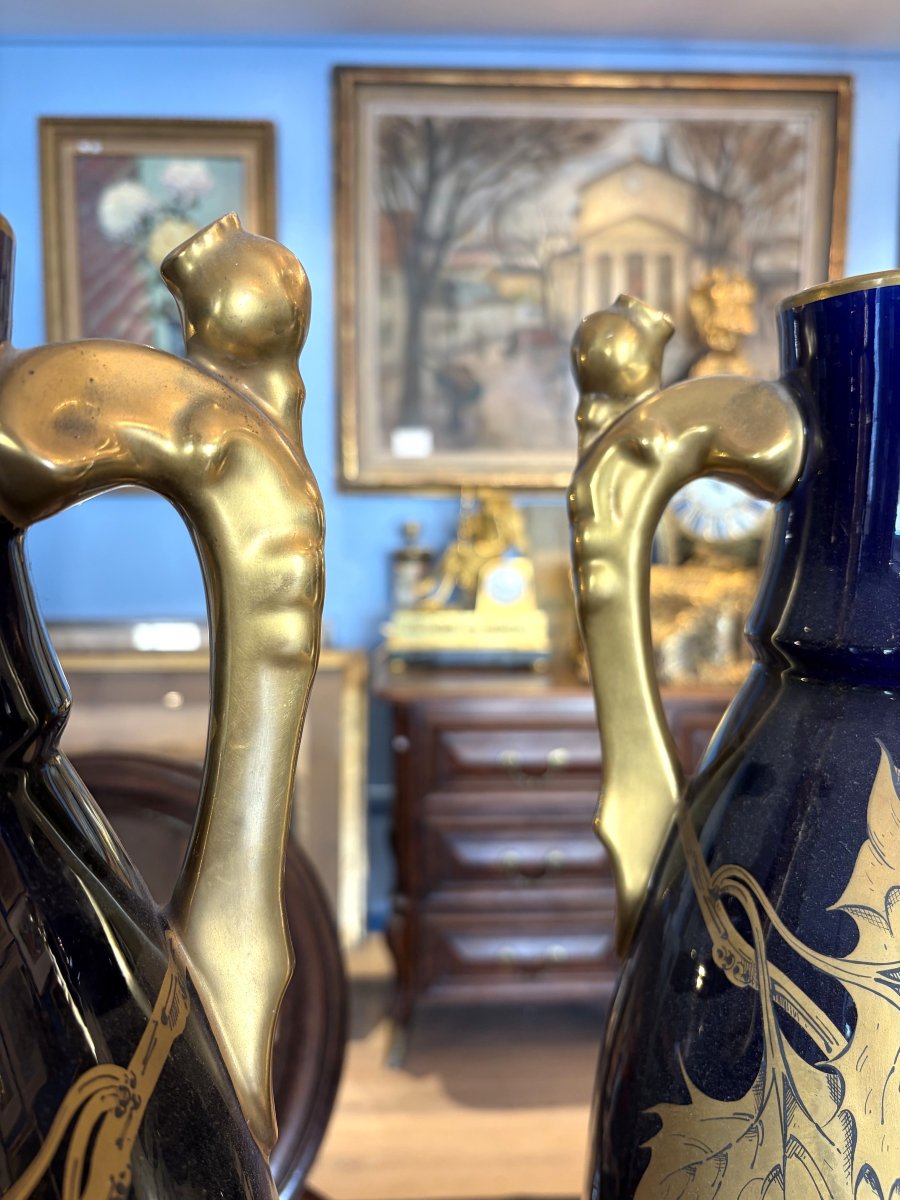 Large Vases From The Sainte Radegonde Collection By Gustave Asch-photo-3
