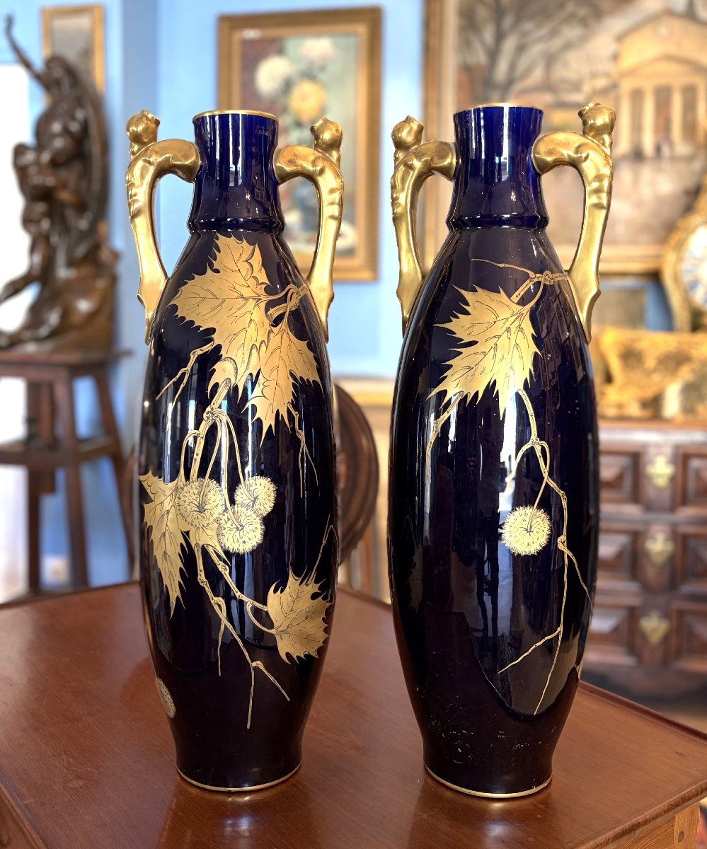 Large Vases From The Sainte Radegonde Collection By Gustave Asch-photo-4