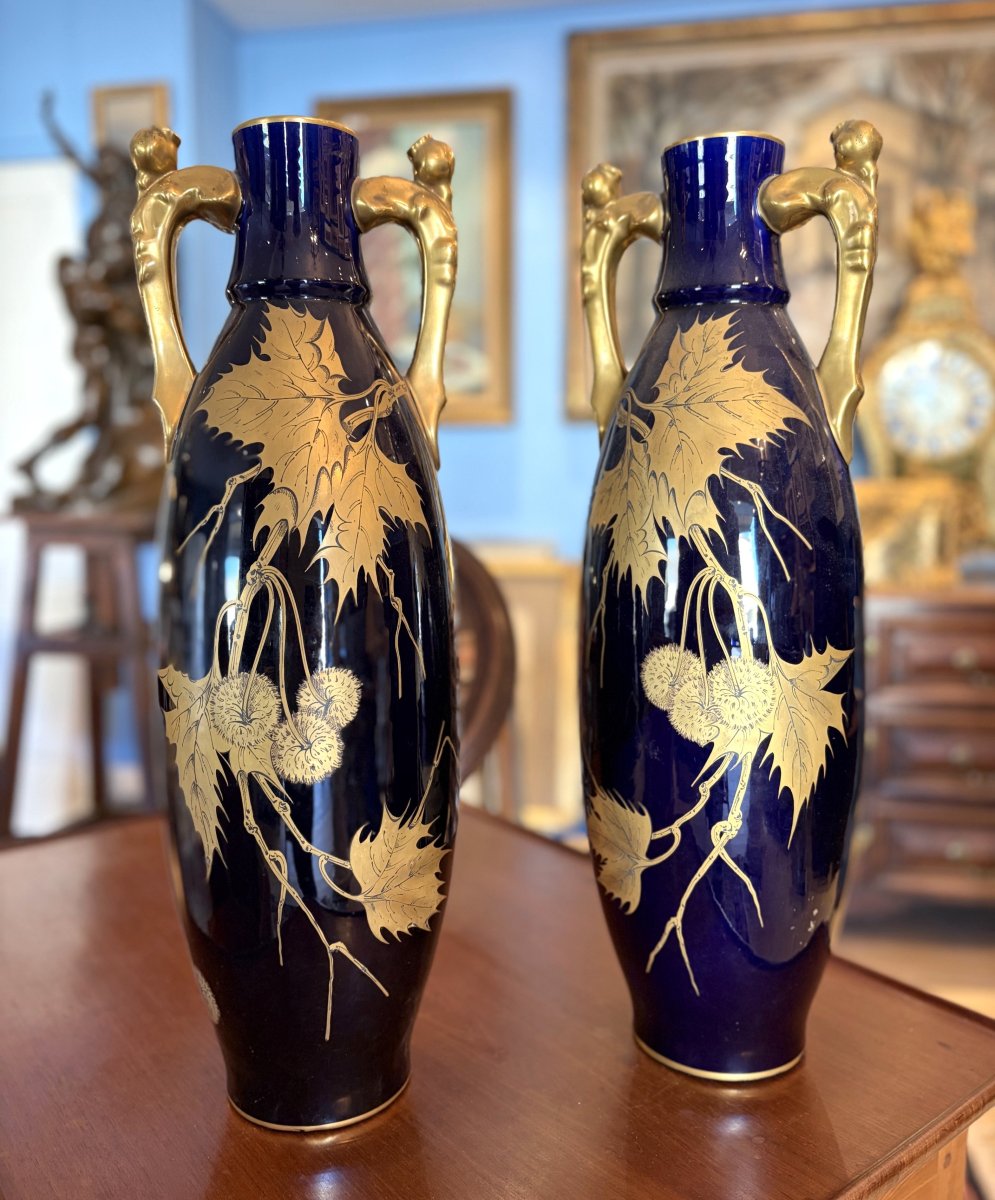 Large Vases From The Sainte Radegonde Collection By Gustave Asch