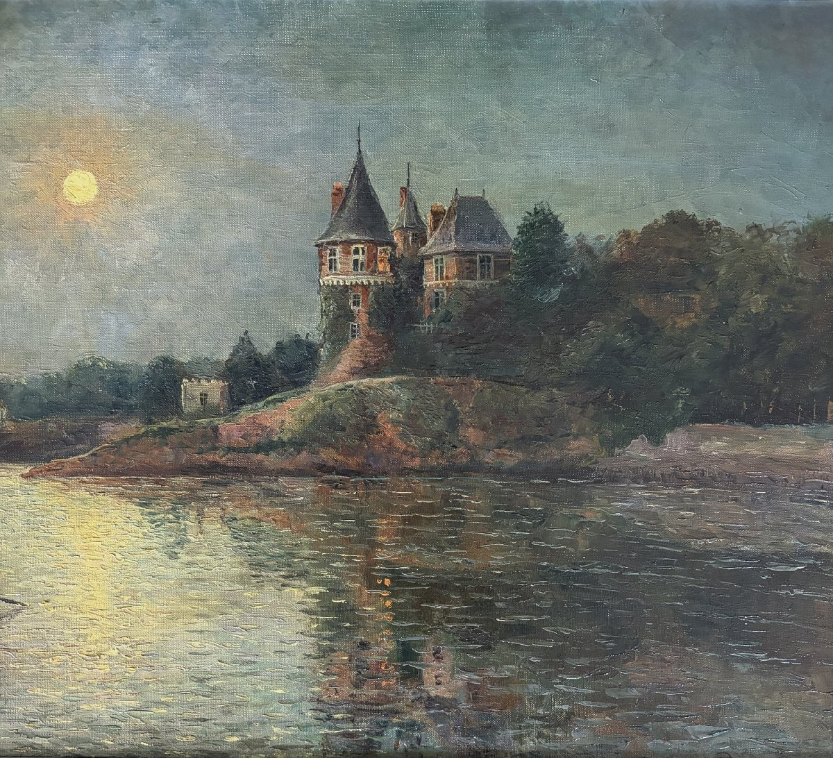 Le chateau de Pornic le soir sous la lune-photo-4