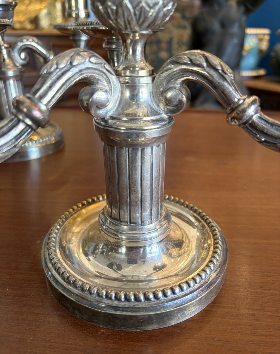 Set Of Three Silver-plated Bronze Table Runners-photo-1