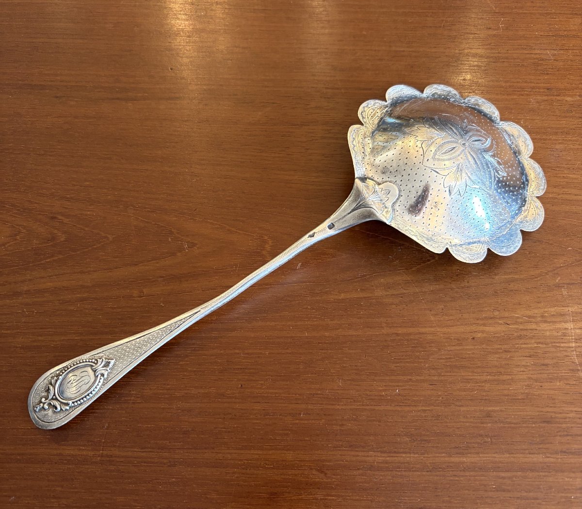 Solid Silver Strawberry Spoon-photo-3