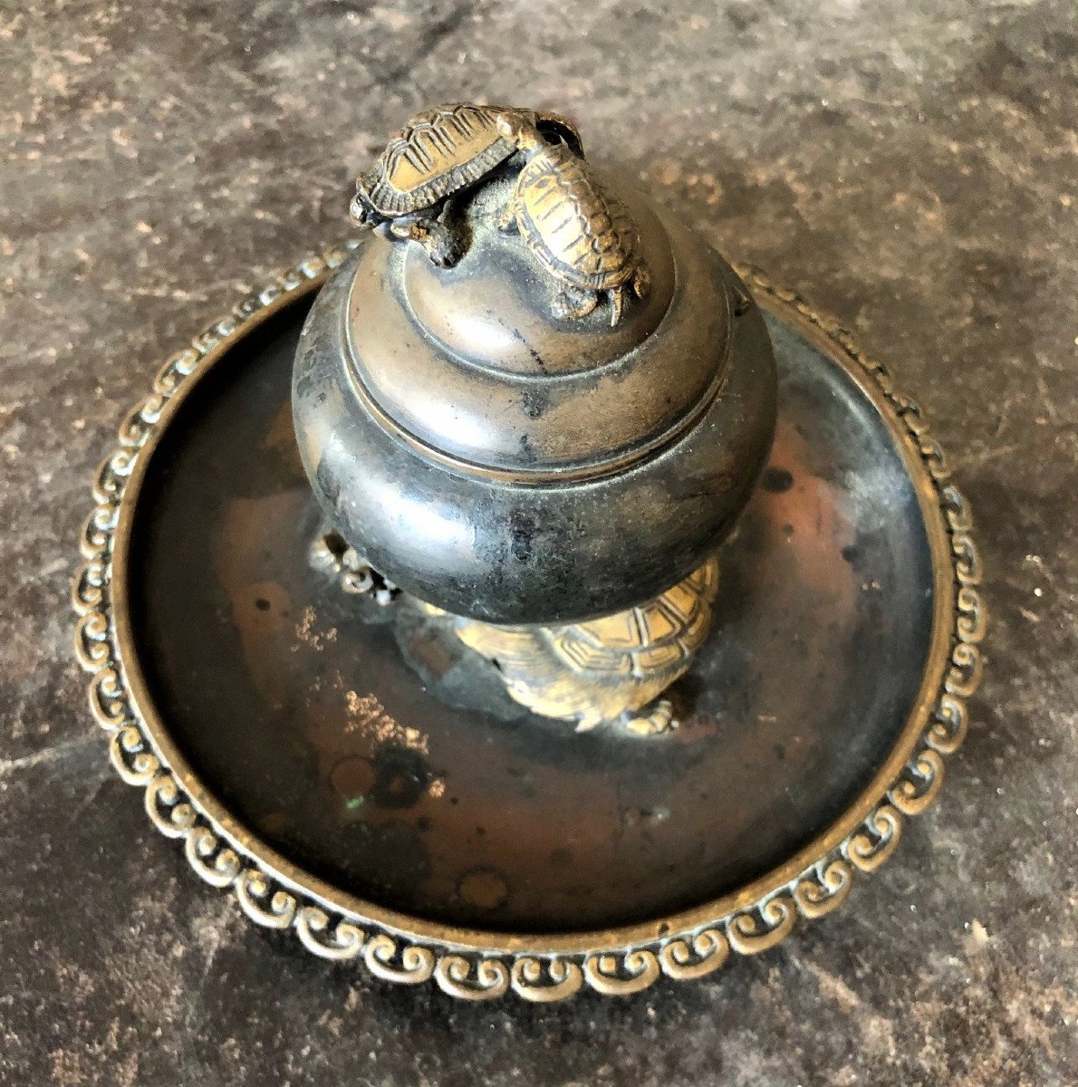 Barbedienne Dragon Turtle Inkwell-photo-1