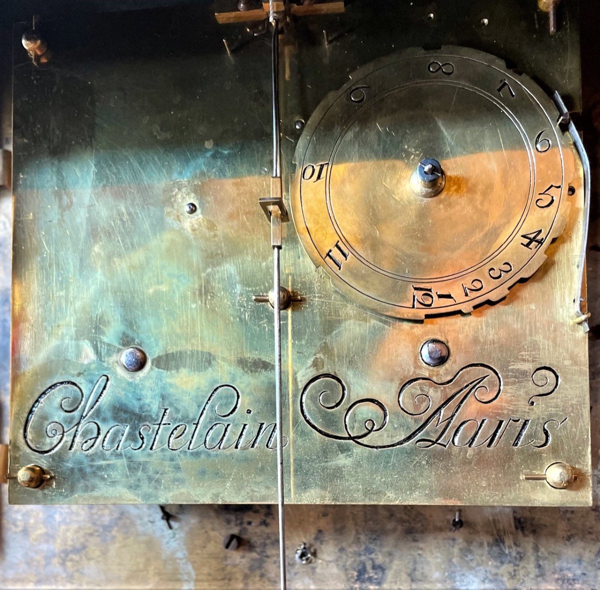 Important Cartel Louis XV Boulle  Aux Cinq Couleurs-photo-7