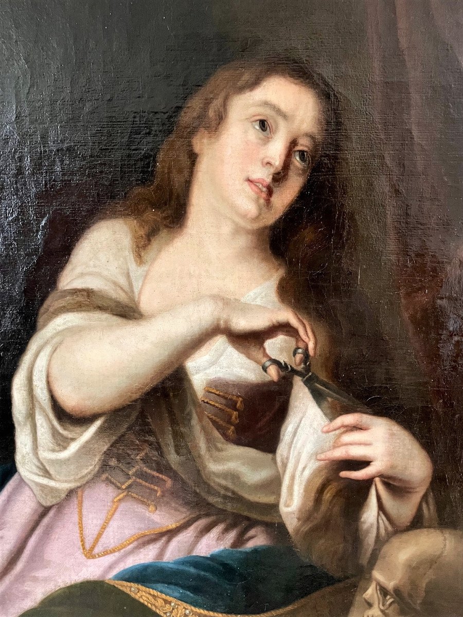 Sainte Madeleine Penitente, Large 17th Table-photo-2