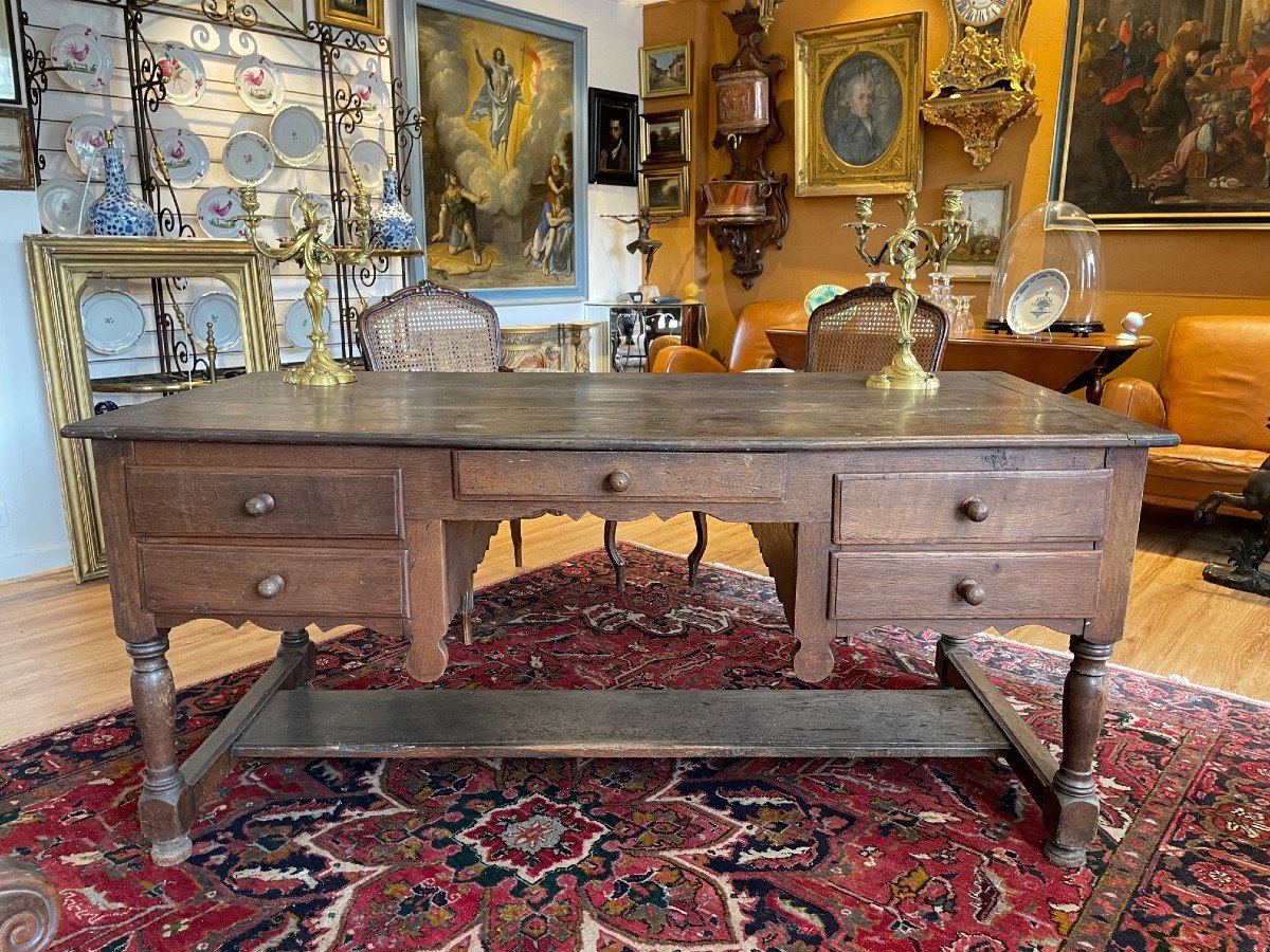 Large Natural Wood Desk