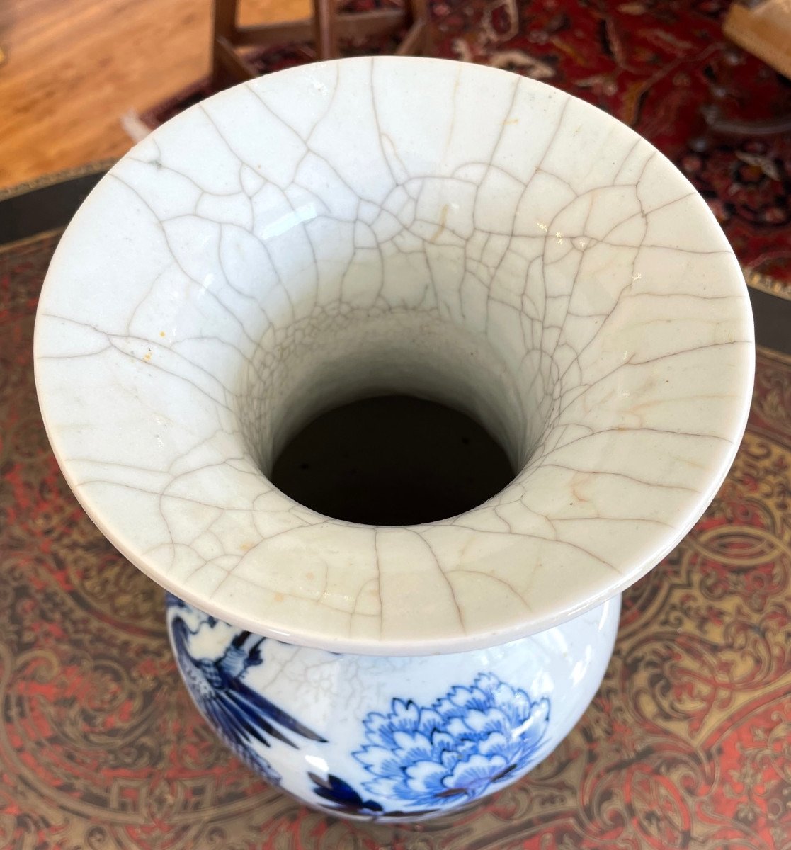 Vase En Porcelaine De Chine Marque Kangxi-photo-1
