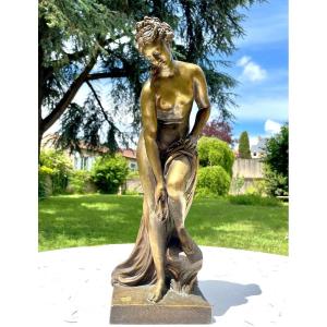 The Bather Of Allegrain, Bronze 19th