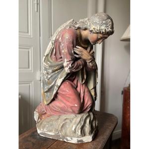 Kneeling Plaster Angel, Life-size