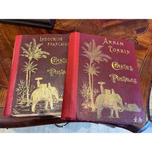 Two Albums Of Indochina Dieulefils Postcards
