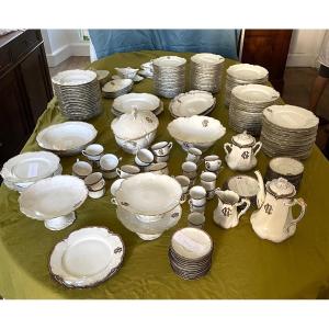 Important Art Nouveau Service In Limoges Porcelain