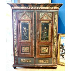 Armoire de mariage, Tyrol, 18eme siècle