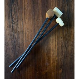 Three Antique Auctioneer's Hammers