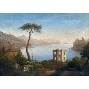 Neapolitan Landscape, 19th-century Painting