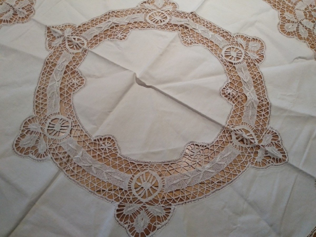 Round Tablecloth - Lace - XXth-photo-2