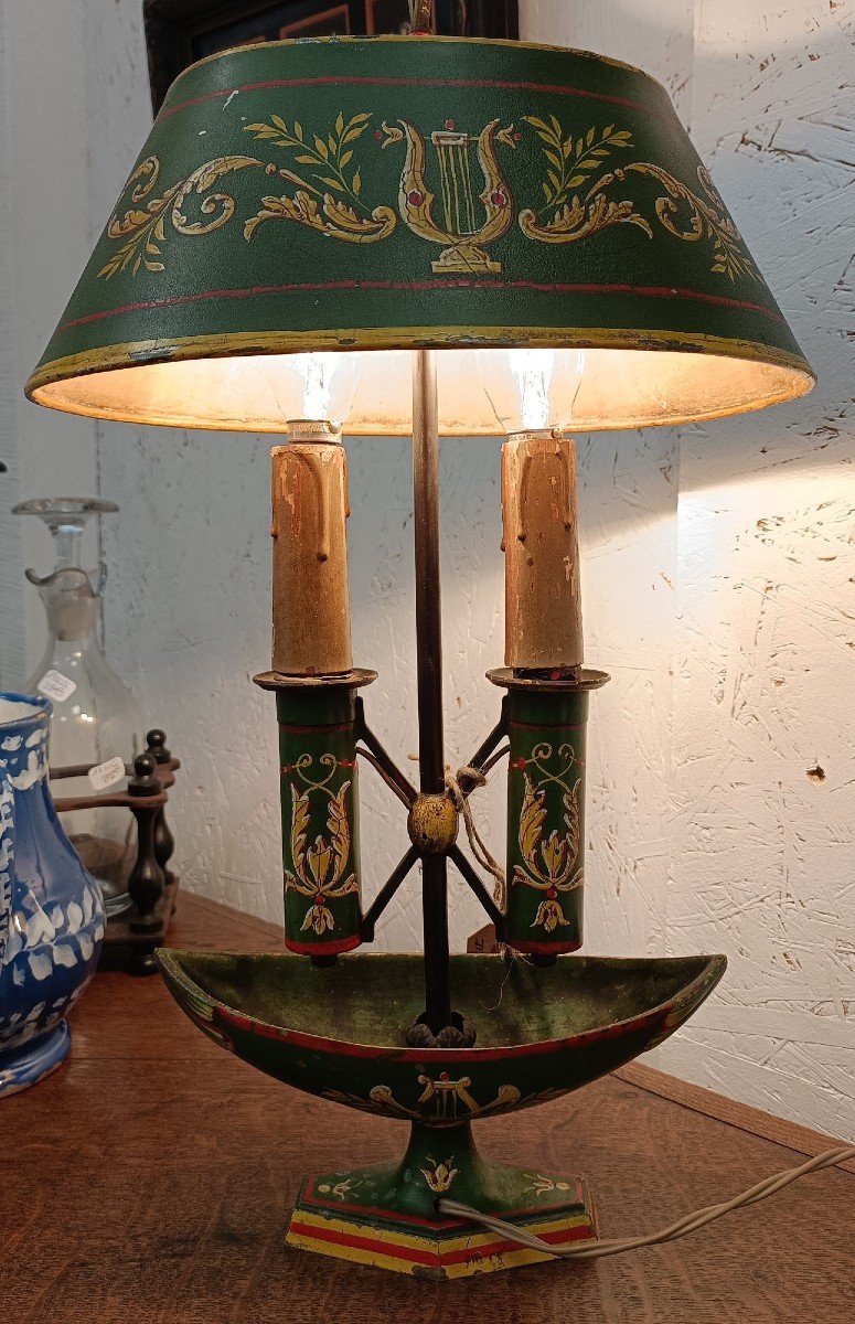 Directoire-19th Style Bouillotte Lamp-photo-4