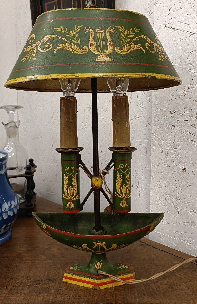 Directoire-19th Style Bouillotte Lamp