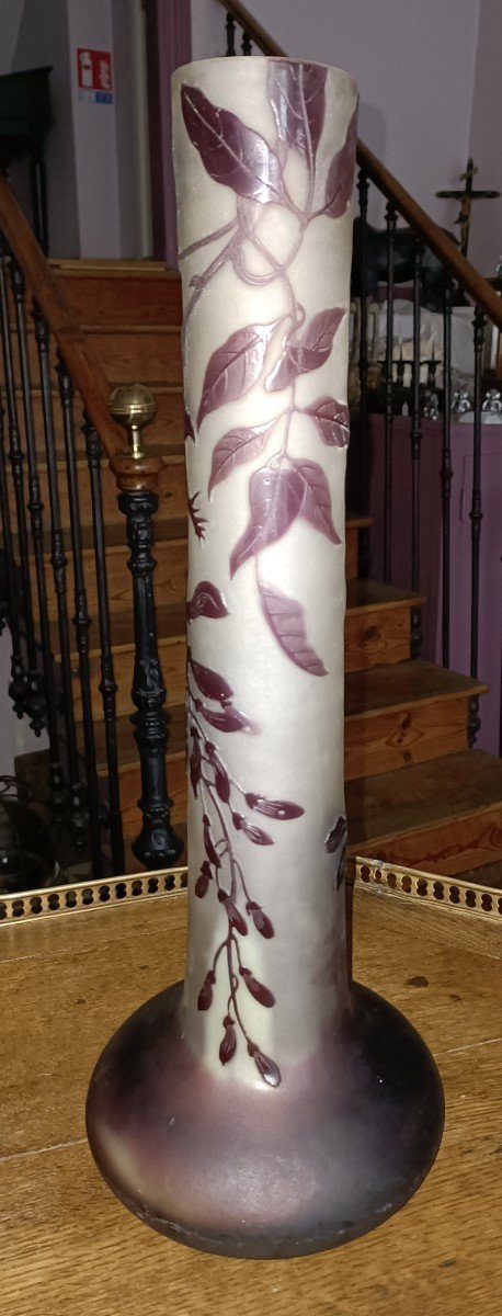 Gallé Vase-wisteria Branches-photo-4
