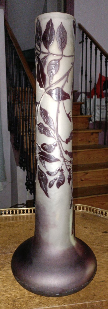 Gallé Vase-wisteria Branches