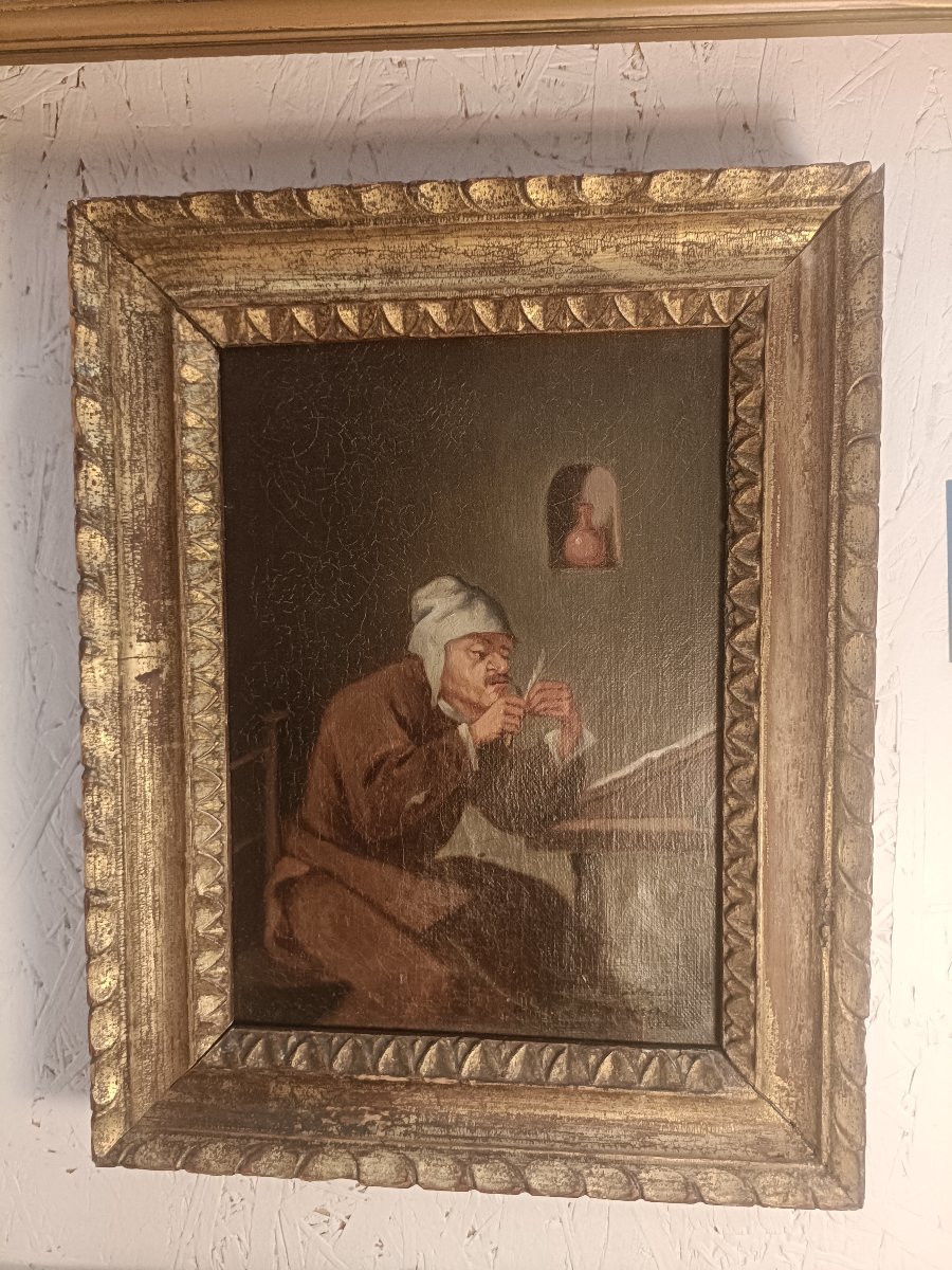 The Feather Cutter. Adriaen Brouwer