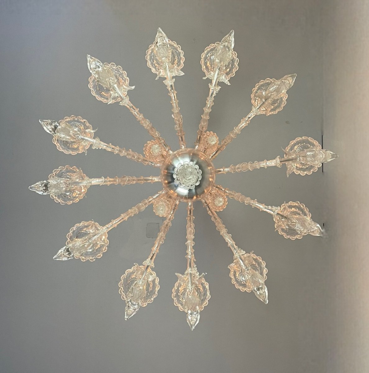 Venitian Chandelier In Murano Glass 12 Arms Of Light -photo-1