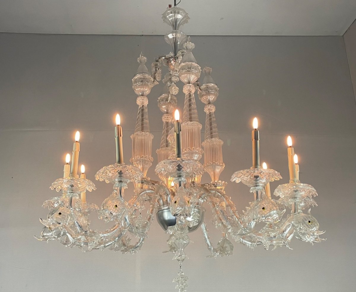 Venitian Chandelier In Murano Glass 12 Arms Of Light -photo-7