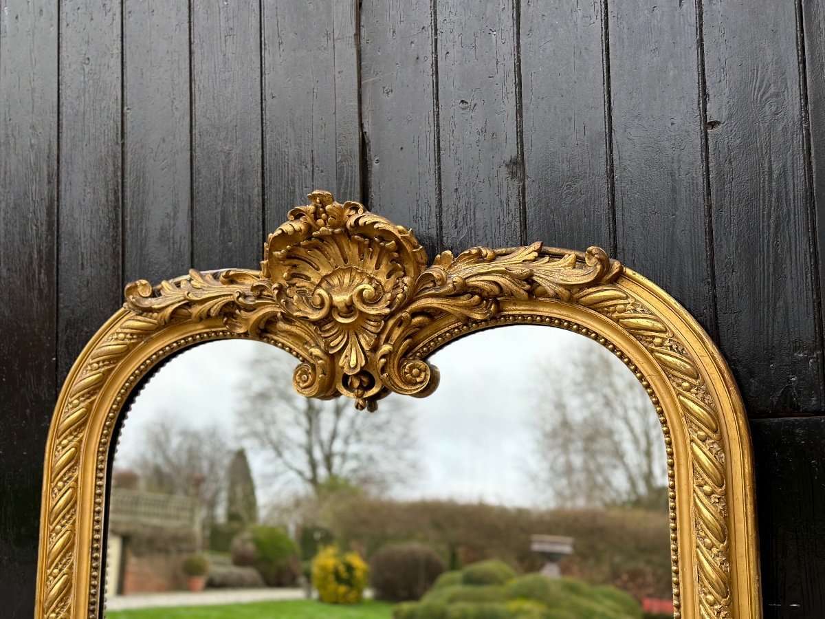 Mirror Or Trumeau Louis XV Style Around 1880-photo-2