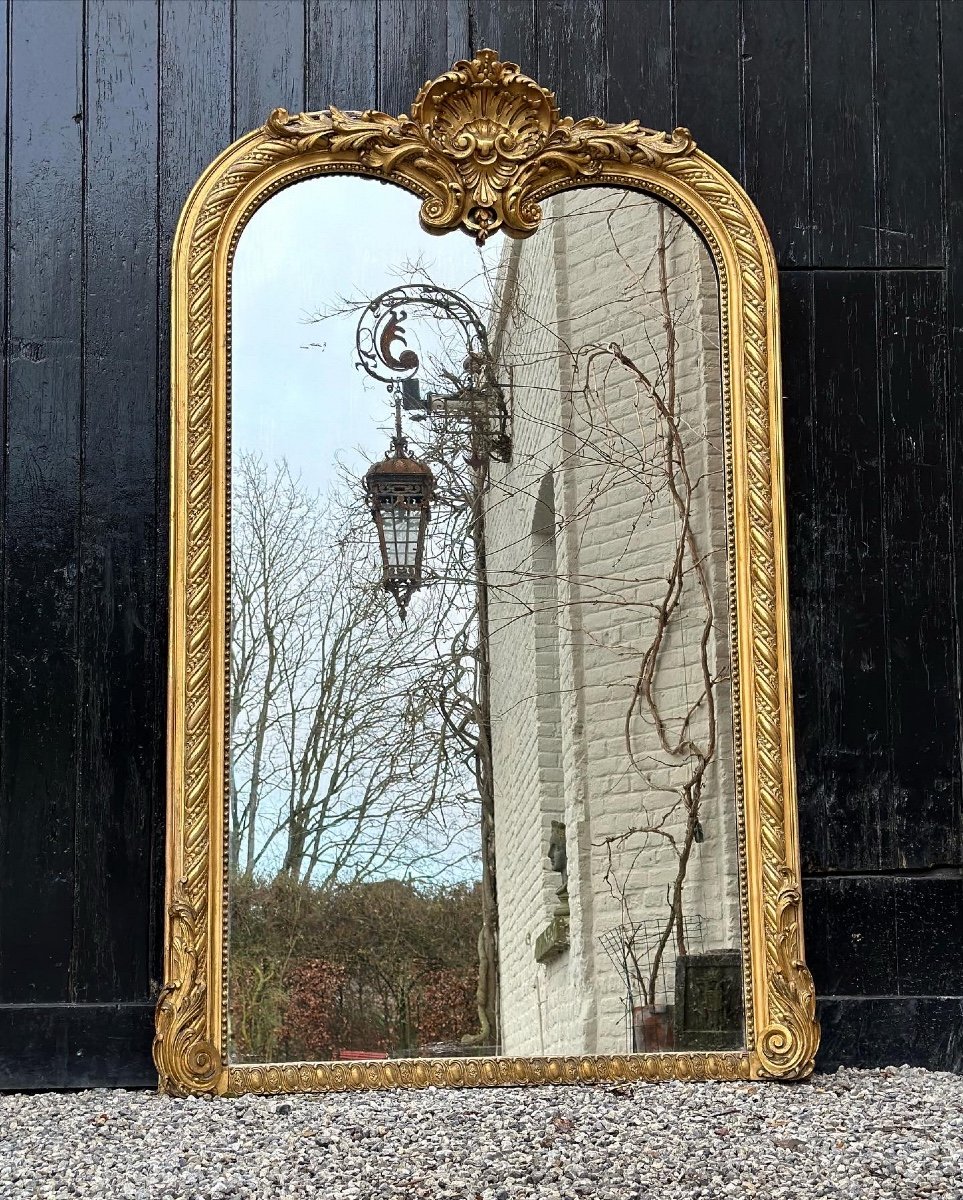 Mirror Or Trumeau Louis XV Style Around 1880