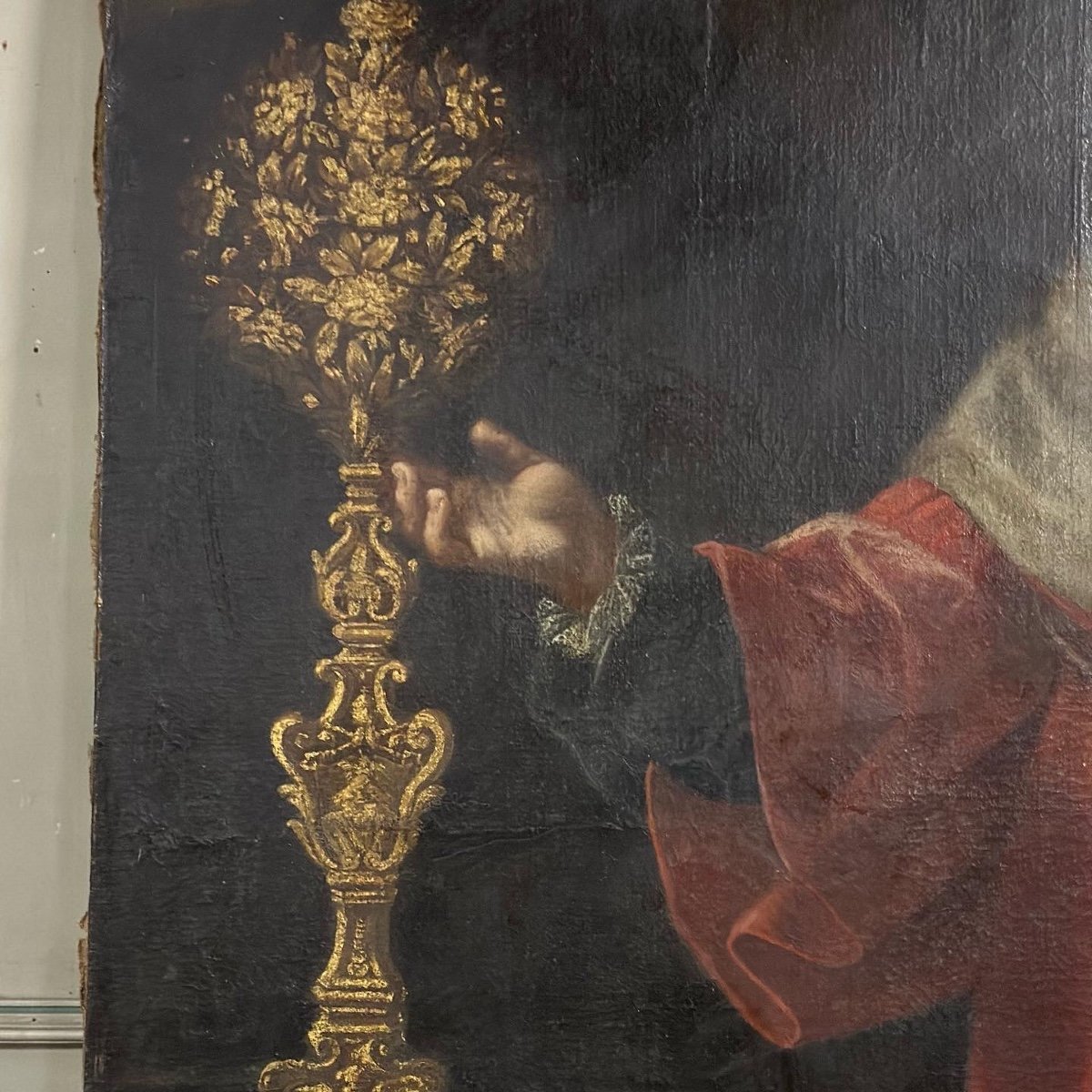 Portrait D’un Chancelier, Huile Sur Toile Datée De 1727-photo-3
