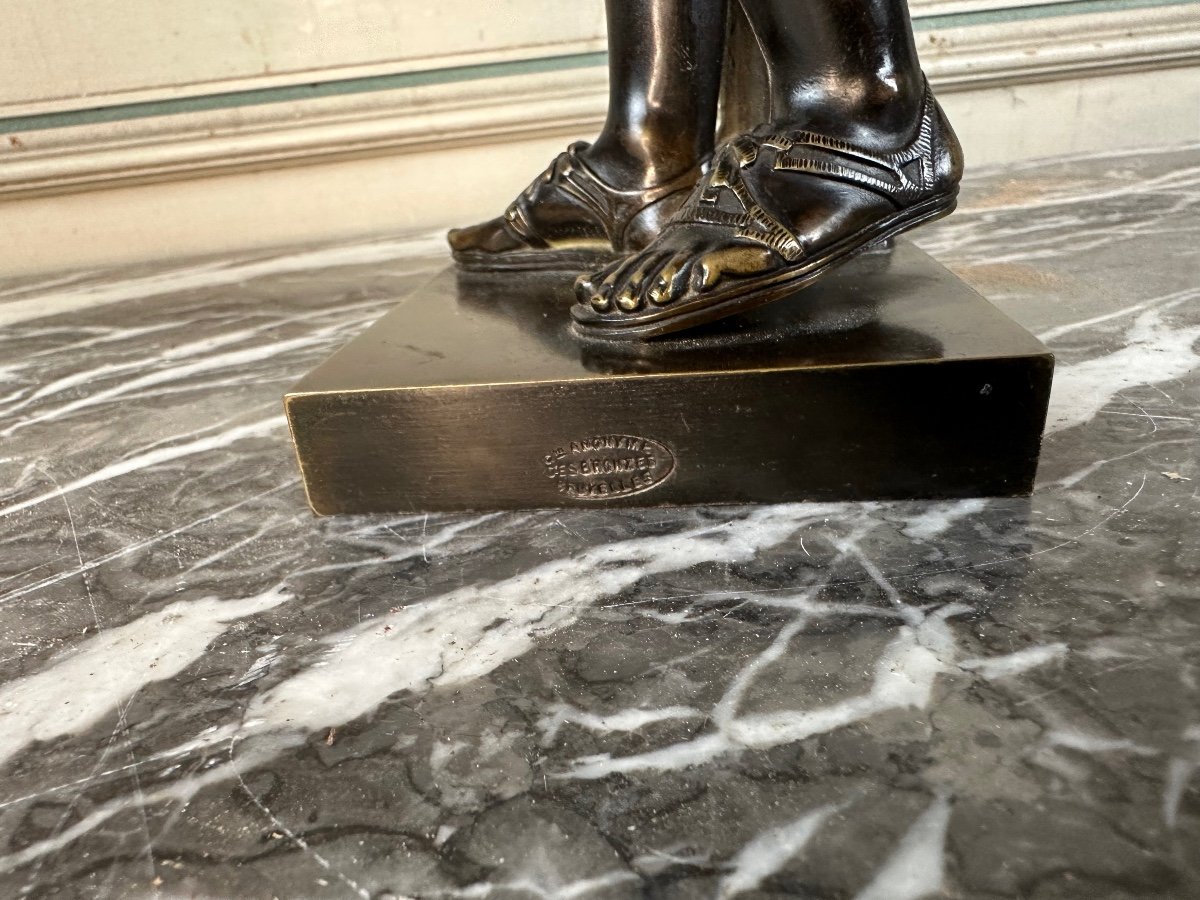 Diane  De Gabies, Bronze Patine Noire D’après L’antique -photo-2