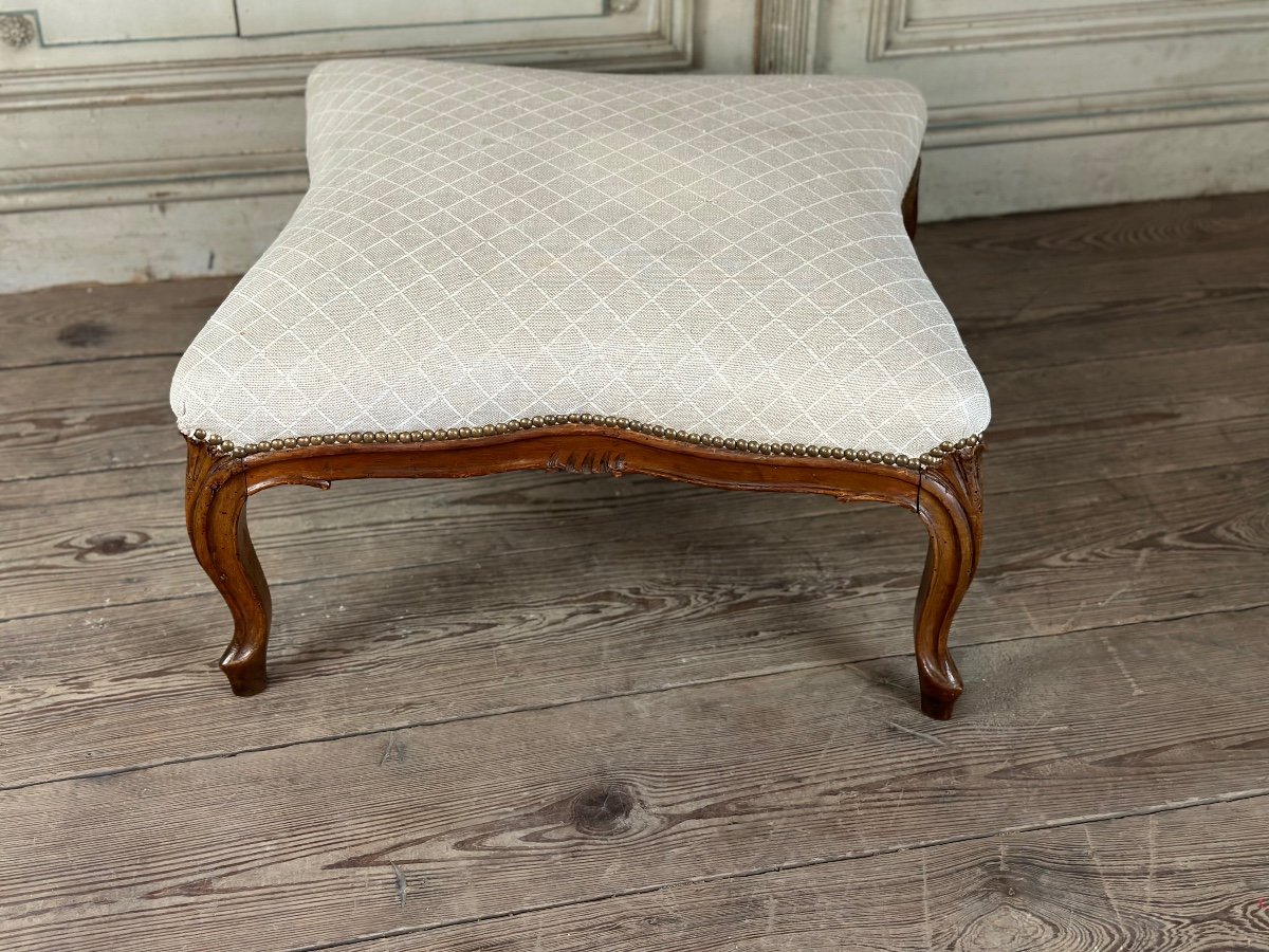 Louis XV Style Footstool In Carved Wood Circa 1880-photo-4