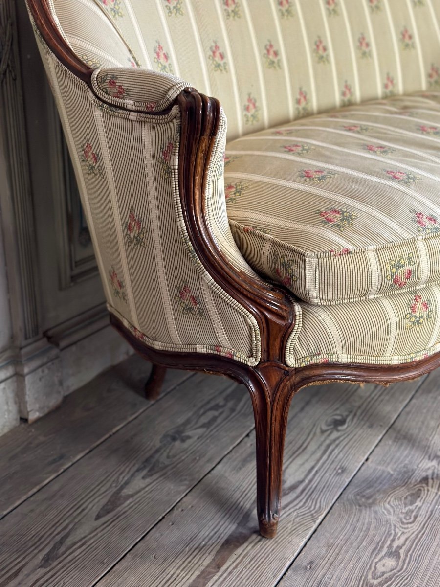 Louis XV Style Bench In Carved Wood Circa 1880-photo-5