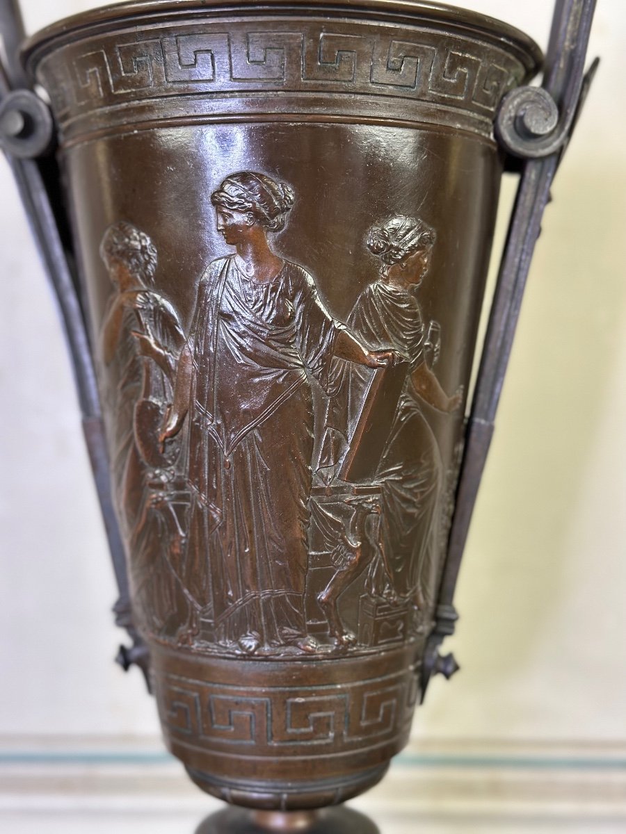 Vase En Bronze Dans Le Goût De L’antique, France Vers 1880-photo-2