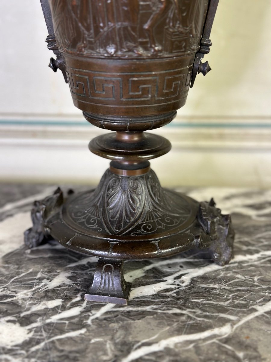 Vase En Bronze Dans Le Goût De L’antique, France Vers 1880-photo-3