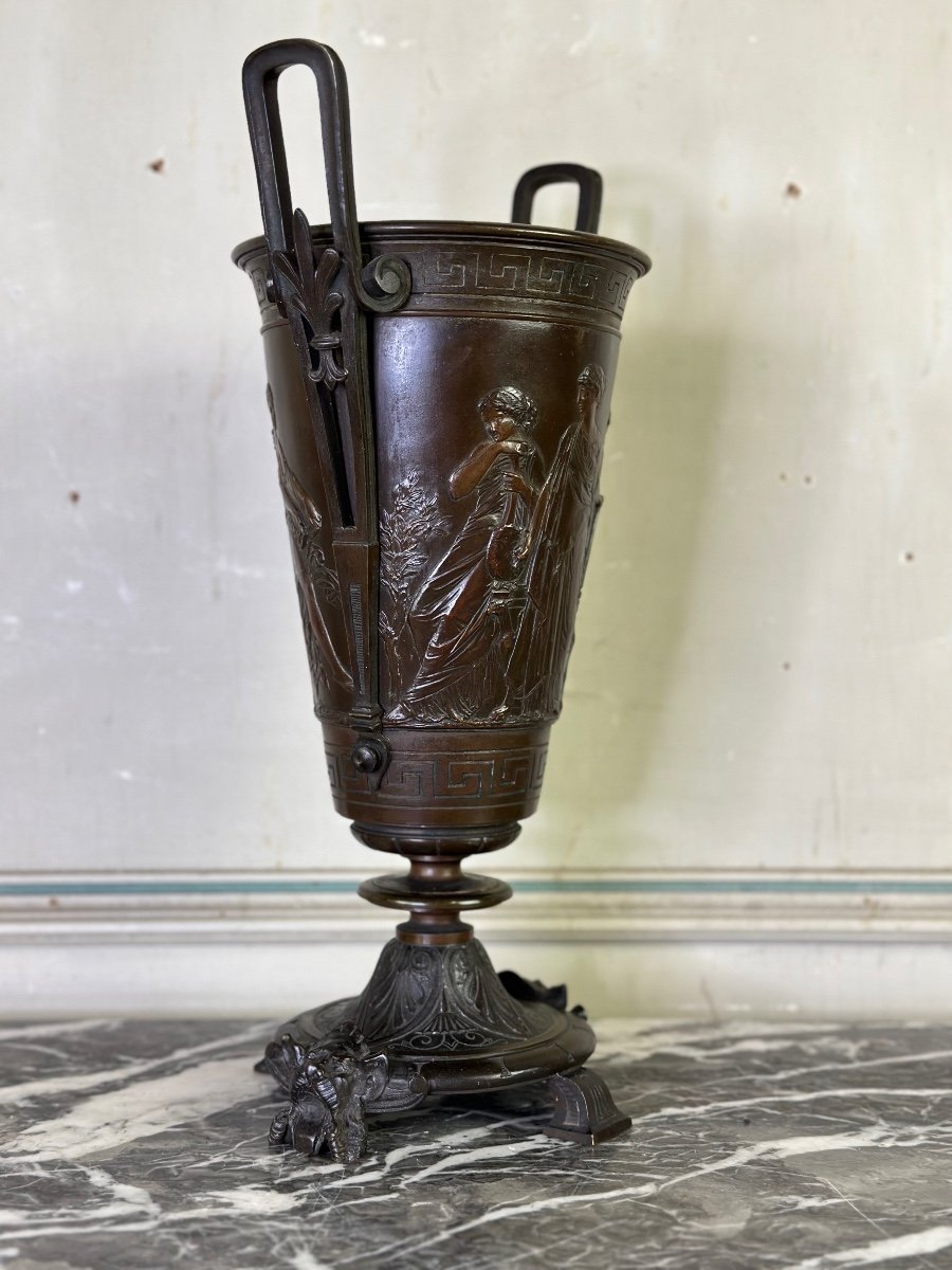 Vase En Bronze Dans Le Goût De L’antique, France Vers 1880-photo-4