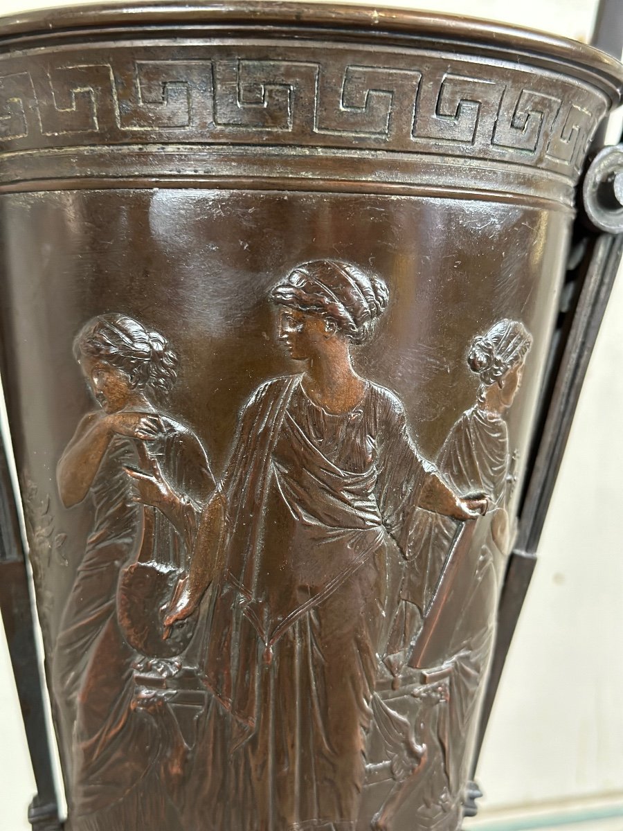 Vase En Bronze Dans Le Goût De L’antique, France Vers 1880-photo-2
