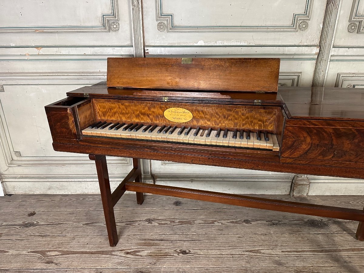 Mahogany Square Piano, J Jenkinson In London, Before 1780-photo-3