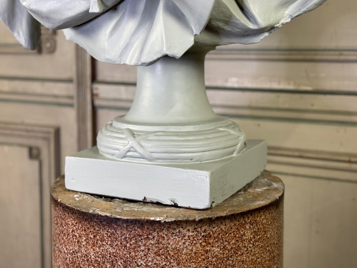 Bust Of Governor-general Alexandre De Lorraine, Plaster After Jean Philippe Augustin Olivier-photo-2