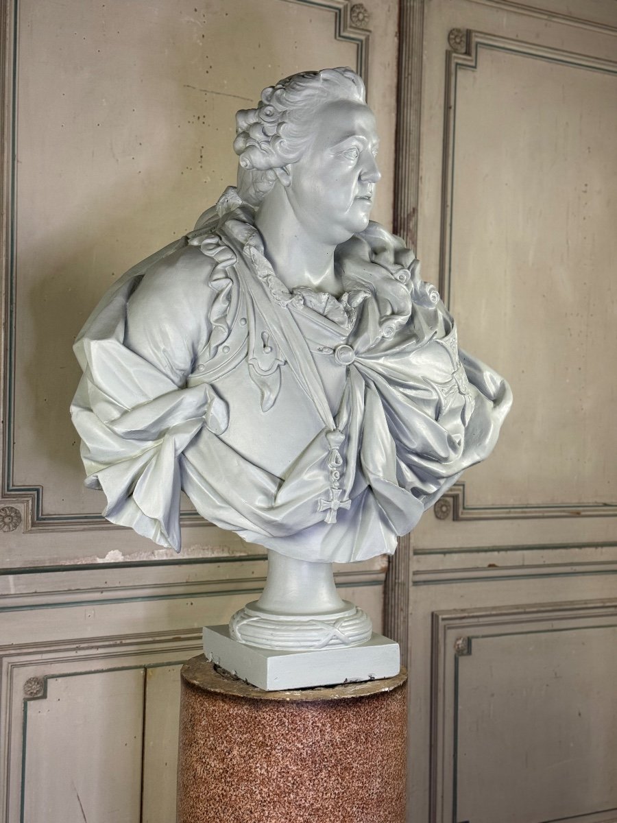 Bust Of Governor-general Alexandre De Lorraine, Plaster After Jean Philippe Augustin Olivier-photo-4