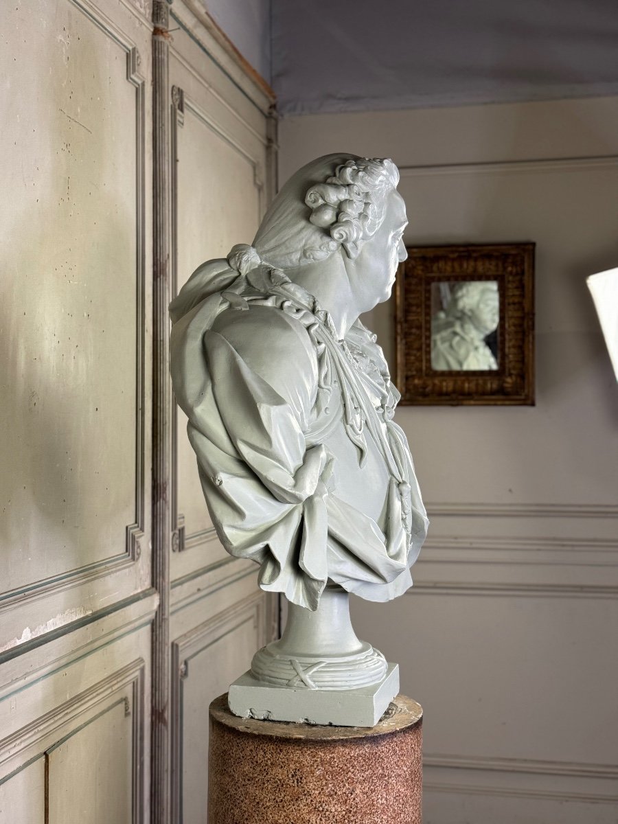 Bust Of Governor-general Alexandre De Lorraine, Plaster After Jean Philippe Augustin Olivier-photo-5