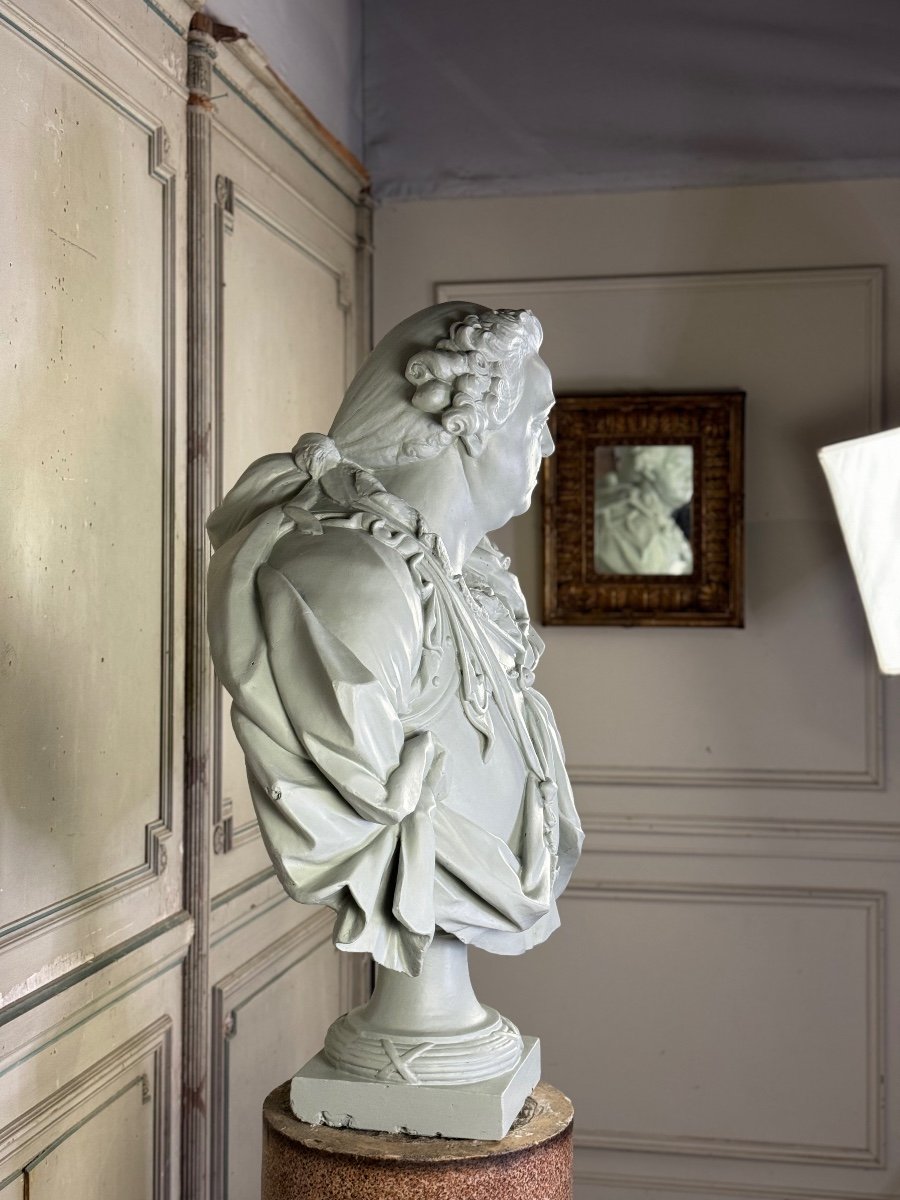 Bust Of Governor-general Alexandre De Lorraine, Plaster After Jean Philippe Augustin Olivier-photo-6