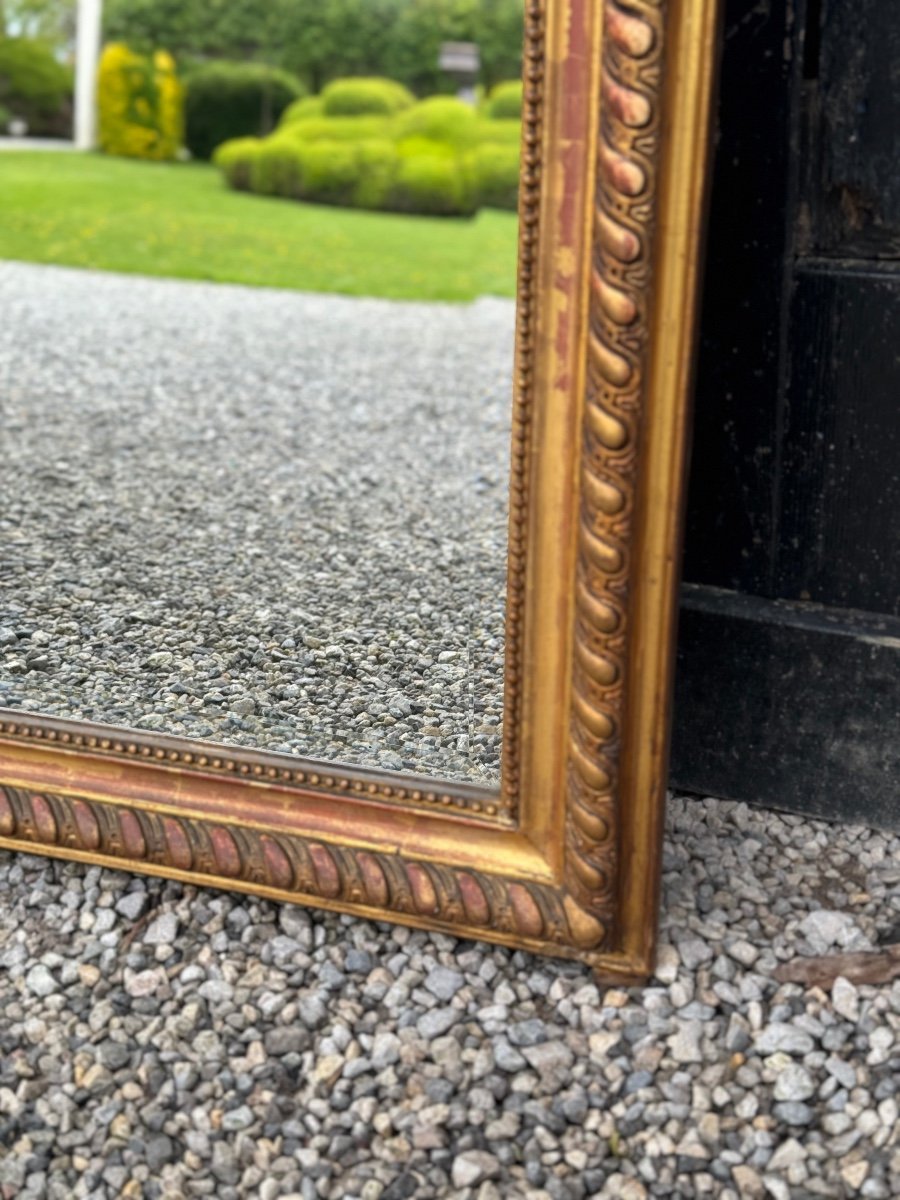 Louis XV Style Mirror In Stuccoed And Gilded Wood Circa 1880-photo-1
