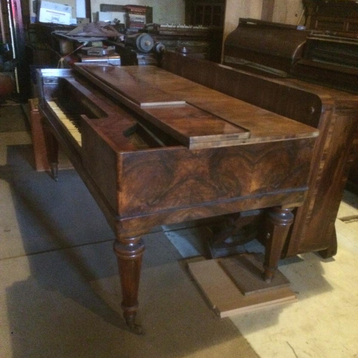 Square Piano Circa 1845 "huni And Hubert" Zurich