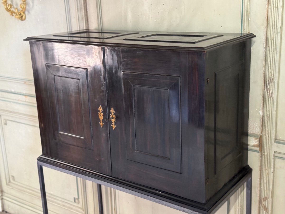 Antwerp Cabinet In Ebony And Bone, 17th Century -photo-3