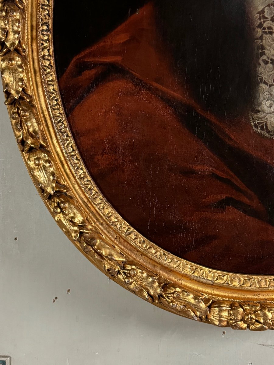 Portrait Of A Gentleman, Oil On Canvas, Early 18th Century-photo-3