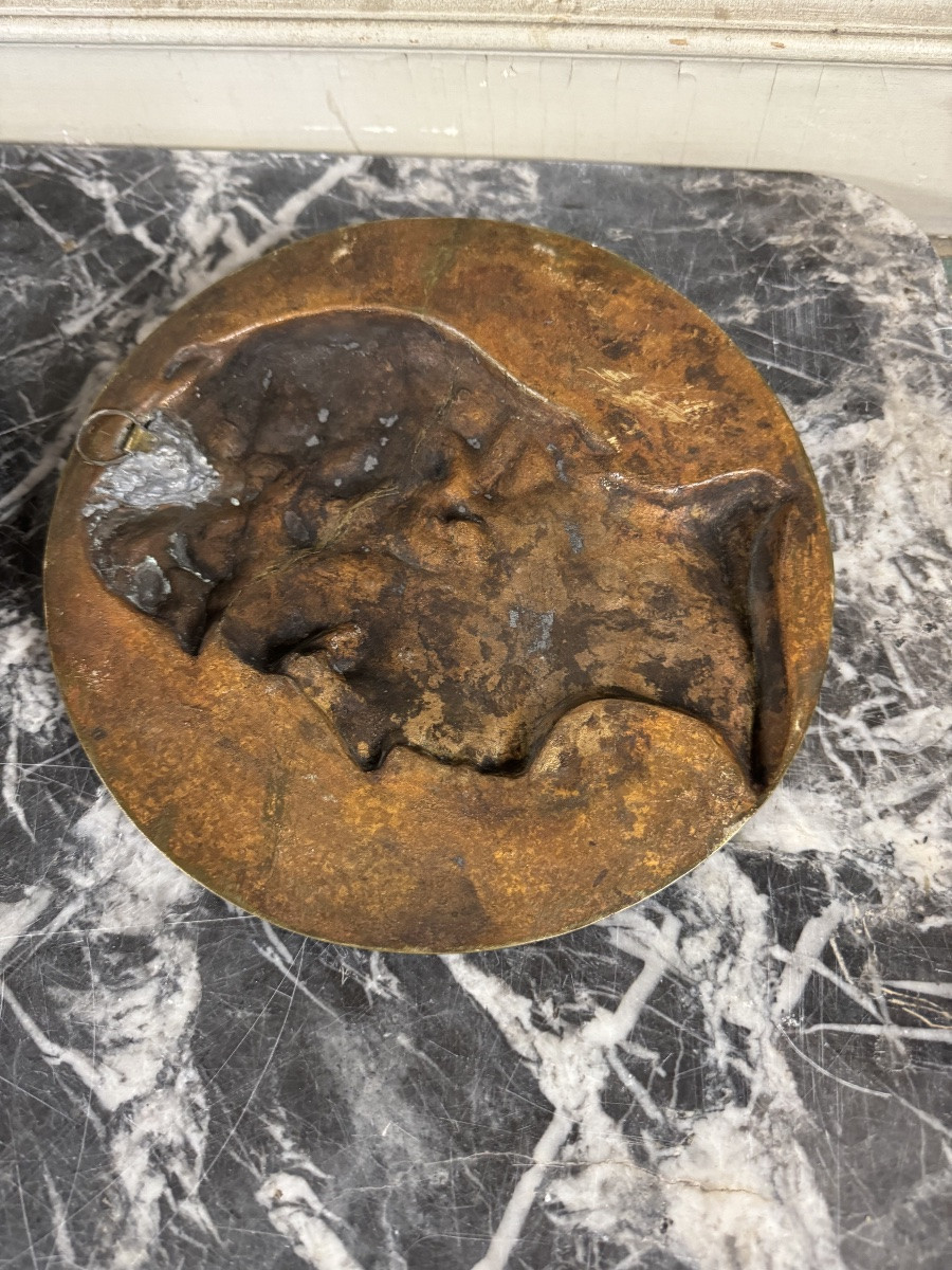 Pair Of Bronze Medallions, Rouget De Lille And Jj Rousseau -photo-3