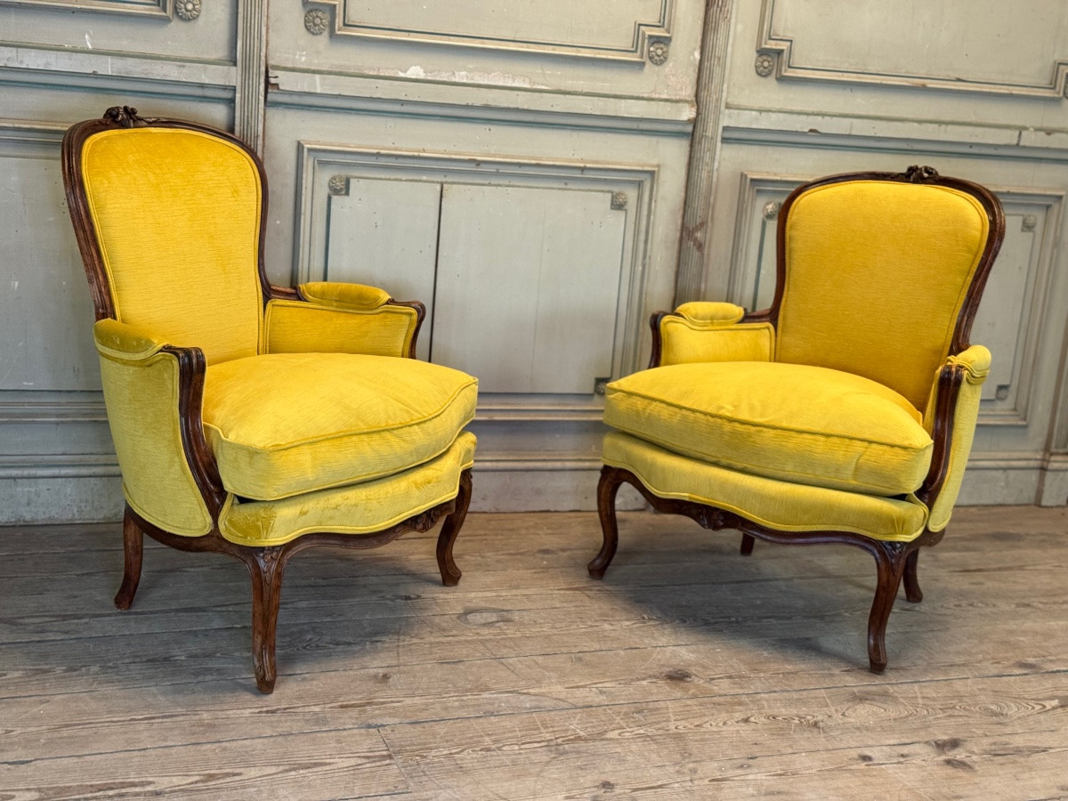 Pair Of Large Louis XV Shepherdesses, Stamped By François Foliot, Who Became A Master In 1749-photo-5