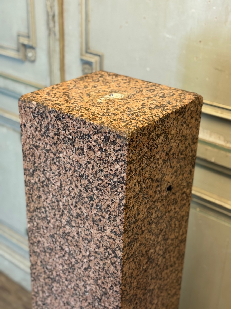 Socle en granit rose, vers 1940-photo-3