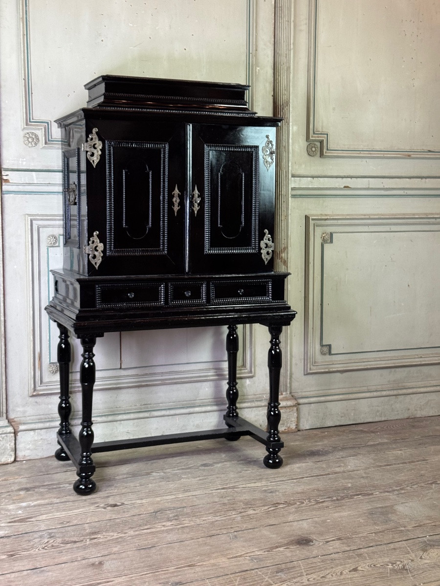 Antwerp Cabinet, Ebony And Blackened Wood, 17th Century -photo-4