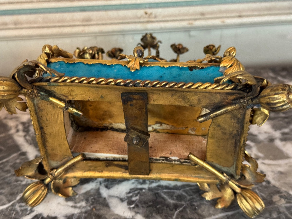 Pair Of Pussah Incense Stick Holders, Turquoise Chinese Porcelain From Jingdezhe-photo-4